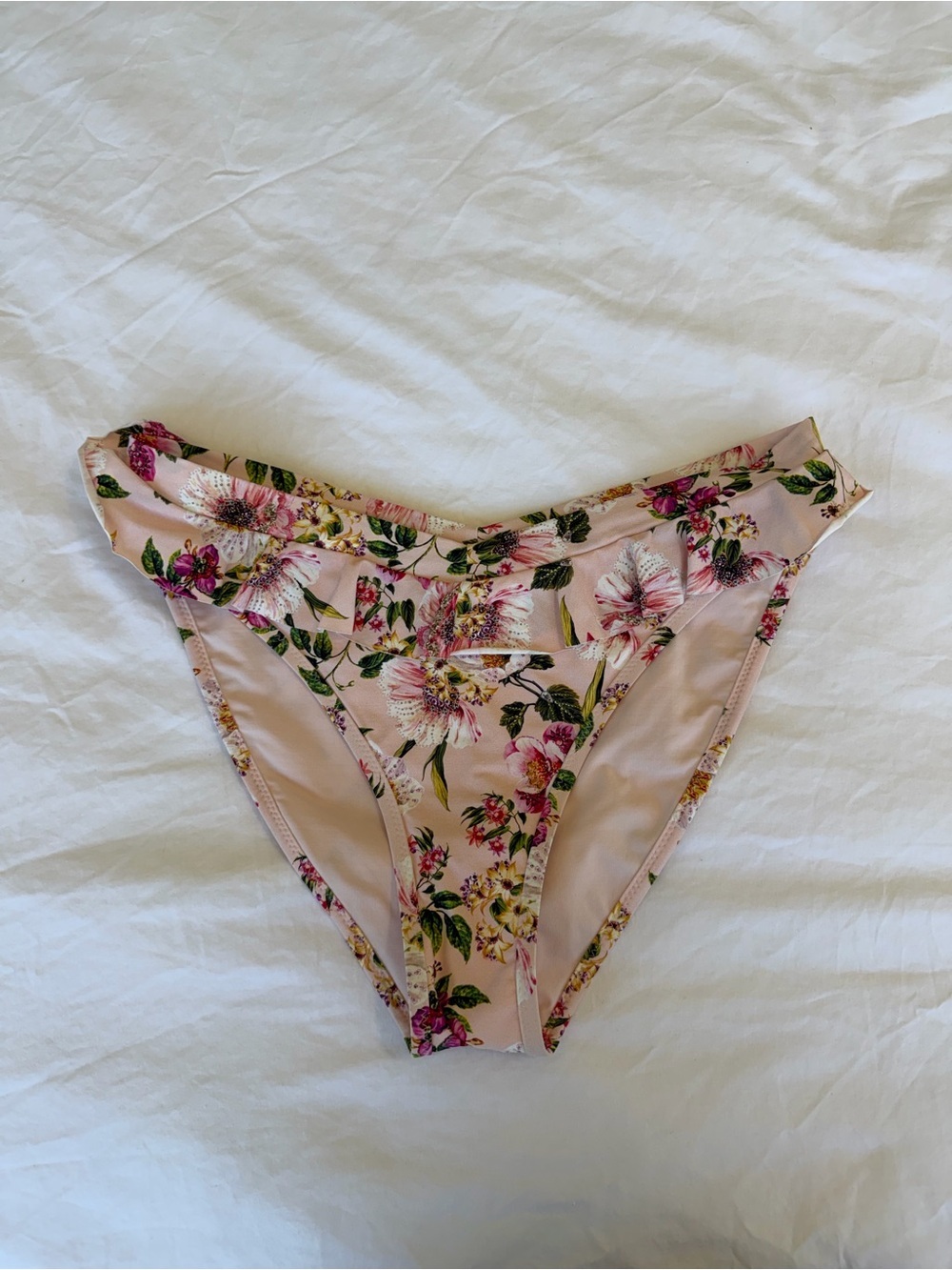 Hanky Panky Ruffle Floral Summer Bikini Bottom